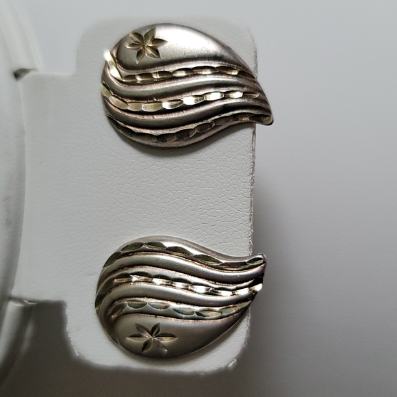 Vermeil 925 Earrings - Picture 1 of 4